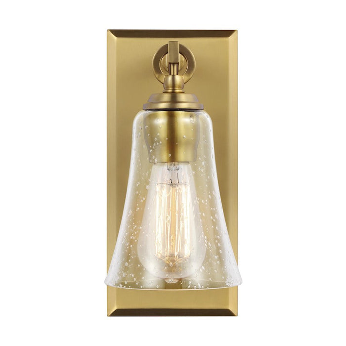 Visual Comfort Studio Monterro 1 Light Wall Sconce, BurnishBrass