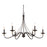 Minka Lavery Westchester 6 Lt Chandelier, Coal/Skyline Gold Leaf - 1046-677