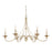 Minka Lavery Westchester 6 Light Chandelier, White/Gilded Gold - 1046-701