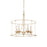 Minka Lavery Westchester 5 Light 24" Chandelier, White/Gilded Gold - 1047-701