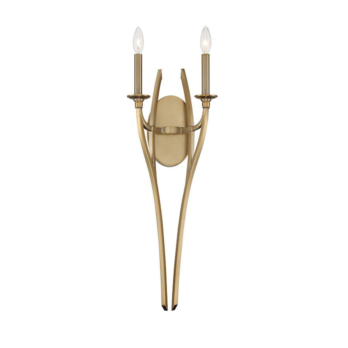 Minka Lavery Covent Park 2 Light Wall Sconce, Brushed Honey Gold - 1092-740