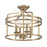 Minka Lavery Covent Park 4 Light Semi Flush, Brushed Honey Gold - 1094-740