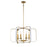 Minka Lavery Aureum 6 Light Pendant, Matte White/Honey Gold - 1216-706