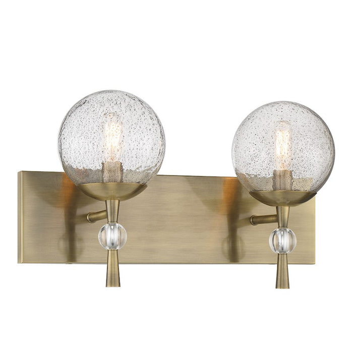 Minka Lavery Populuxe 2 Light Bath Lamp, Oxidized Aged Brass - 1332-923