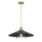 Minka Lavery Segan 1 Light Pendant, Coal/Soft Brass (Painted) - 1406-758