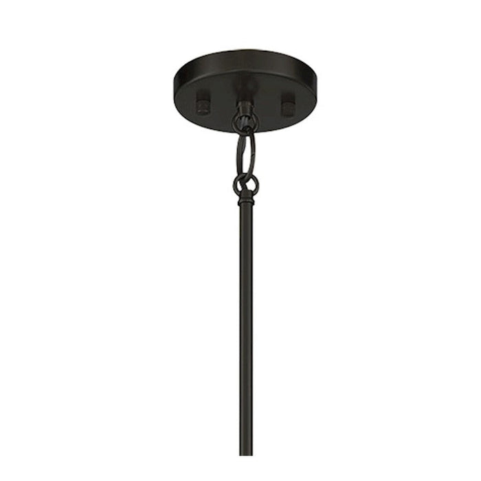 Minka Lavery Townhall 4 Light Pendant, Coal/Soft Brass