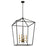 Minka Lavery Townhall 4 Light 24" Pendant, Coal/Soft Brass - 2105-726