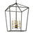 Minka Lavery Townhall 4 Light Pendant, Coal/Soft Brass