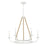 Minka Lavery Lanton 6 Light Chandelier, Sand White - 2126-655