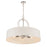 Minka Lavery Cape Coral 5 Light Pendant, Polished Nickel/White - 2152-613