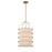 Minka Lavery Gateway Park 4 Light Pendant, Soft Brass/Oatmeal Linen - 2154-695