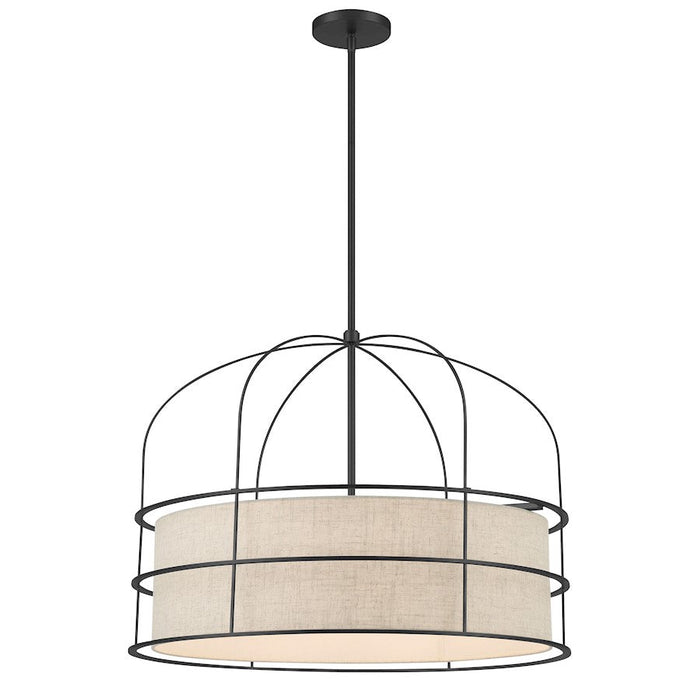 Minka Lavery Gateway Park 6 Light Pendant, Coal - 2156-66A