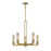 Minka Lavery Emmerham 5 Light Chandelier, Soft Brass/Clear - 2185-695