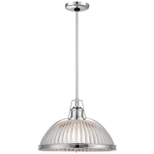 OPEN BOX: Minka Lavery 1 Light 16" Pendant, Chrome