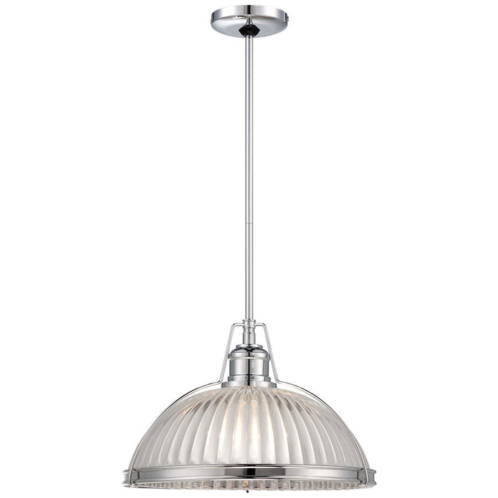 OPEN BOX: Minka Lavery 1 Light 16" Pendant, Chrome