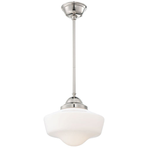 OPEN BOX ITEM: Minka Lavery 1 Light 12.25" Pendant, Polished Nickel - 2256-613