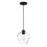 Minka Lavery 1 Light 9" Pendant, Coal/Clear - 2337-66A