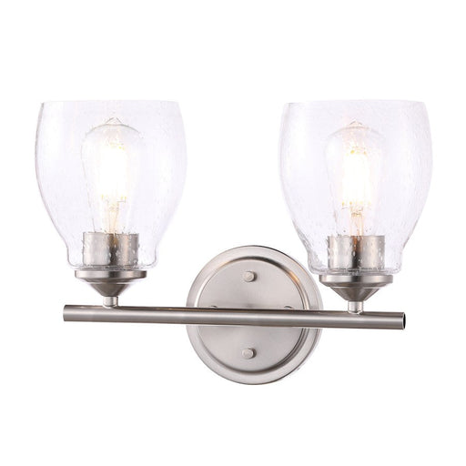 Minka Lavery Winsley 2 Light Bath Light, Brushed Nickel - 2432-84