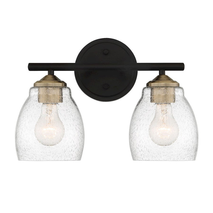 Minka Lavery Winsley 2 Light Bath Light, Coal/Stained Brass - 2432-878