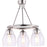 Minka Lavery Winsley 3 Light Chandelier, Brushed Nickel - 2437-84