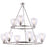 Minka Lavery Winsley 9 Light Chandelier, Brushed Nickel - 2439-84