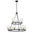 Minka Lavery Winsley 9 Light Chandelier, Coal/Stained Brass - 2439-878