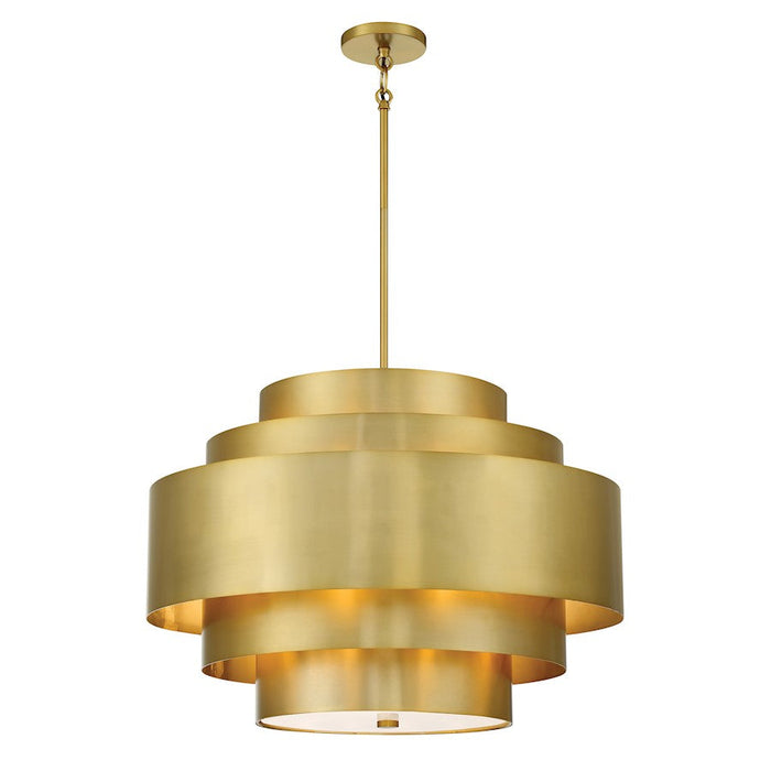 Minka Lavery Spyglass Terrace 5 Light Pendant, Soft Brass - 2535-695