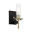 Minka Lavery Baldwin Park 1 Light Wall Sconce, Coal/Soft Brass - 2541-726