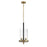 Minka Lavery Baldwin Park 3 Light Pendant, Coal/Soft Brass - 2543-726