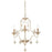 Minka Lavery Colonial Charm 3Lt Chandelier, White Wash/Sun Dried Clay - 2663-717