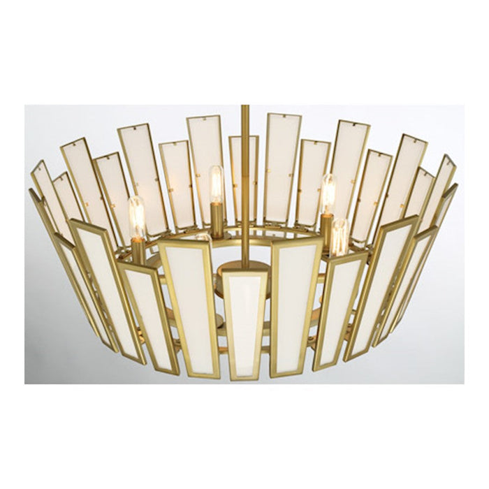 Minka Lavery Ricochet 5 Light Pendant, Soft Brass