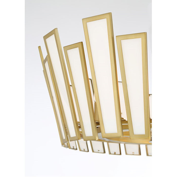 Minka Lavery Ricochet 5 Light Pendant, Soft Brass