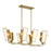 Minka Lavery Ricochet 8 Light Island, Soft Brass - 2679-695