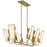 Minka Lavery Ricochet 8 Light Island, Soft Brass