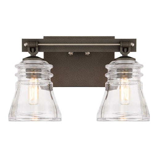 Minka Lavery Graham Avenue 2 Light Bath Vanity, Smoked Iron/Nickel