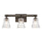 Minka Lavery Graham Avenue 3 Light Bath Vanity, Smoked Iron/Nickel