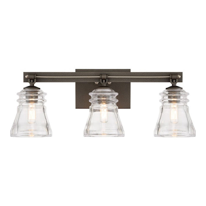 Minka Lavery Graham Avenue 3 Light Bath Vanity, Smoked Iron/Nickel