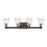 Minka Lavery Graham Avenue 4 Light Bath Vanity, Smoked Iron/Nickel