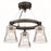 Minka Lavery Graham Avenue 3Lt Semi Flush Mount, Iron/Brushed Nickel - 2735-709