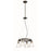 Minka Lavery Graham Avenue 4Lt Chandelier, Smoked Iron/Brushed Nickel - 2737-709