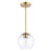 Minka Lavery Auresa 1 Light Mini Pendant, Soft Brass - 2790-695