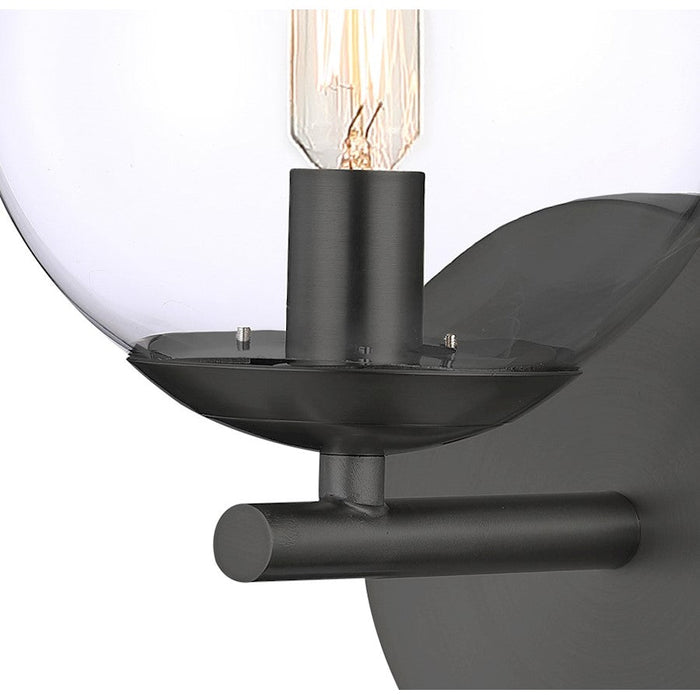 Minka Lavery Auresa 1 Light Wall Sconce, Coal