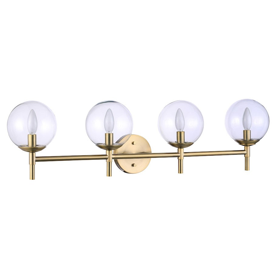 Minka Lavery Auresa 4 Light Bath Vanity, Soft Brass - 2794-695