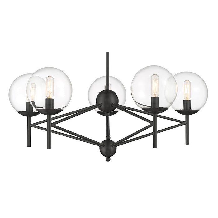 Minka Lavery Auresa 5 Light Chandelier, Coal