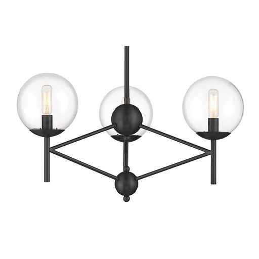Minka Lavery Auresa 3 Light Pendant, Metal, Coal