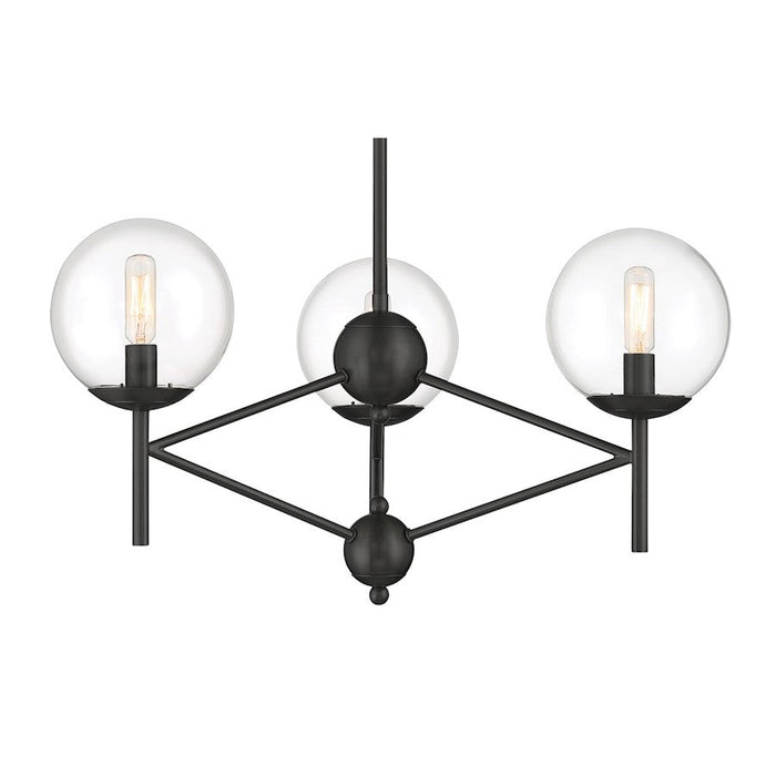 Minka Lavery Auresa 3 Light Pendant, Metal, Coal