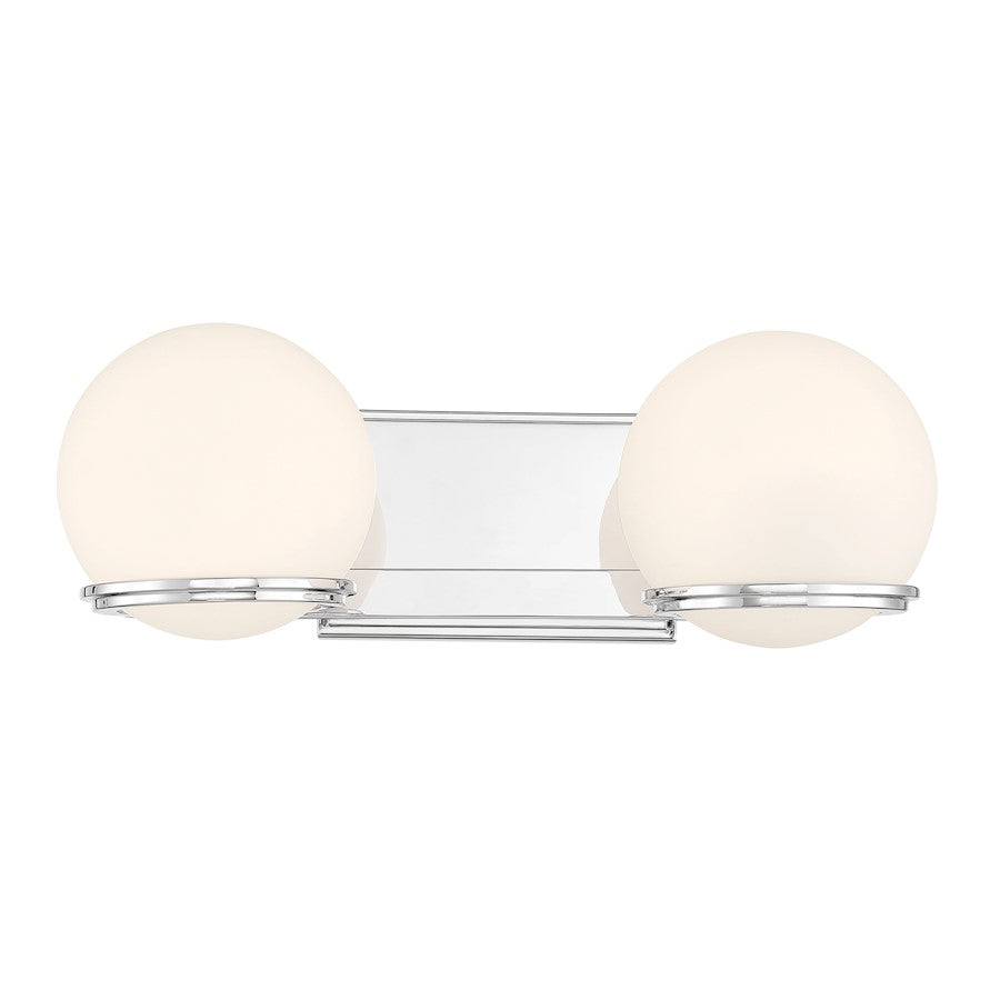 Minka Lavery Hollywood Nights LED 2 Light Bath Light, Chrome - 2842-77-L