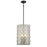 Minka Lavery Sheer Elegance 4 Light Pendant, Coal - 2863-66A