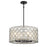 Minka Lavery Sheer Elegance 4 Light Convertiable Pendant, Coal - 2864-66A