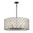 Minka Lavery Sheer Elegance 6 Light Pendant, Coal - 2866-66A